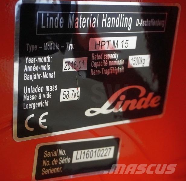 Linde HPT M 15 Transpallet elettrici a timone