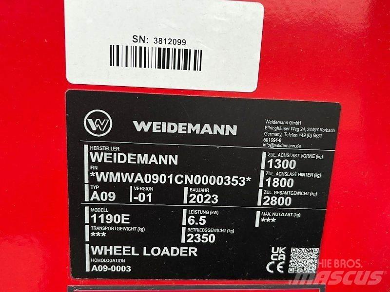 Weidemann 1190E Mini Pale Gommate