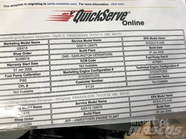 Cummins QSX15 Motori