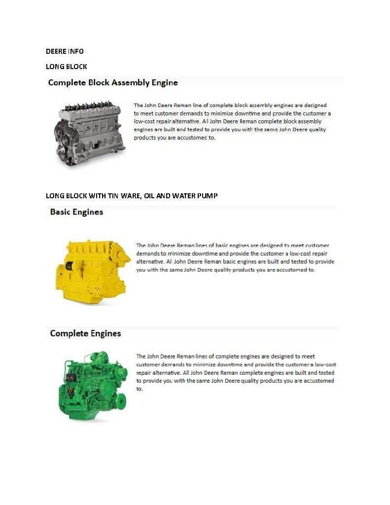 John Deere 4024T Motori