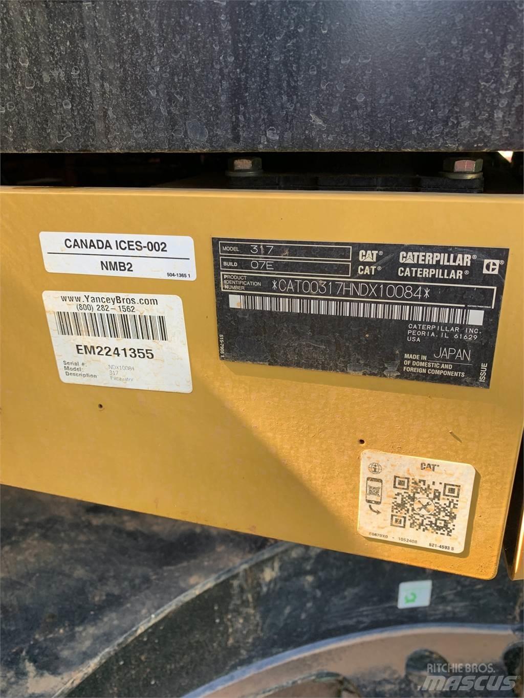 CAT 317 Escavatori medi 7t - 12t