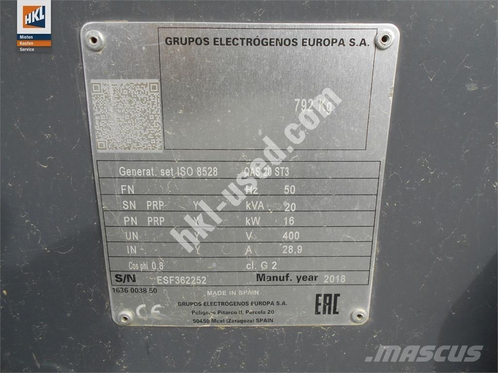 Atlas Copco QAS 20 Altri generatori
