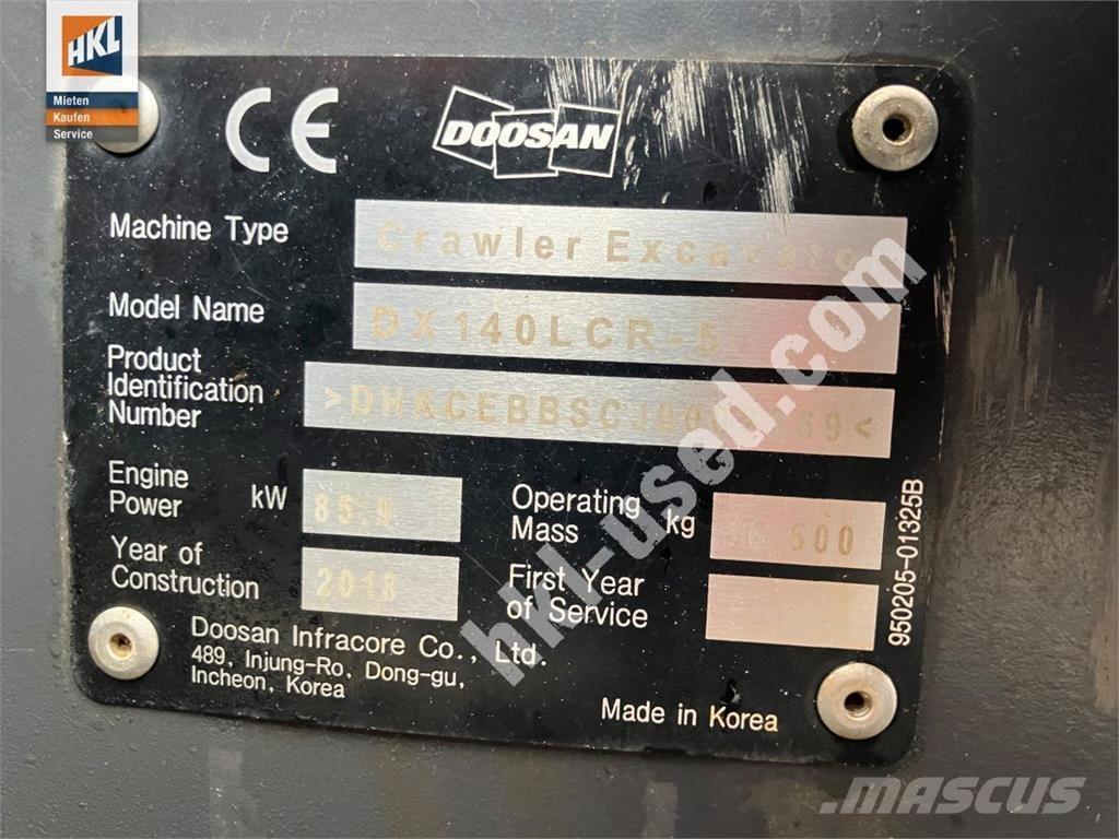 Doosan DX 140 LCR-5 Escavatori cingolati