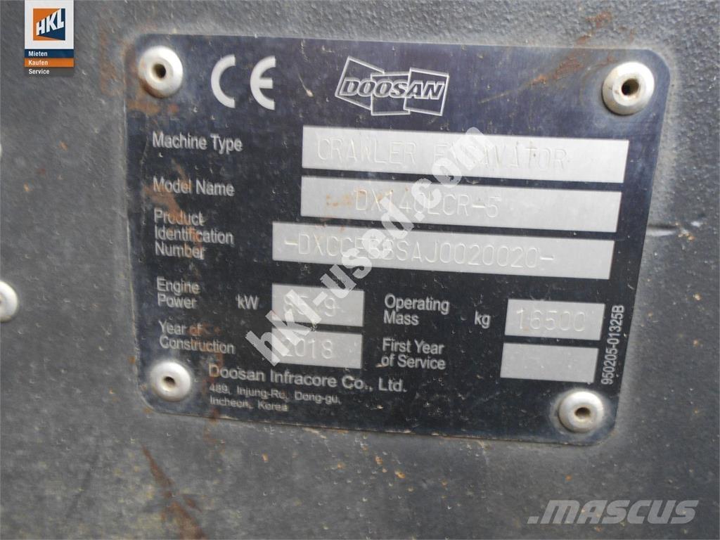 Doosan DX 140 LCR-5 Escavatori cingolati