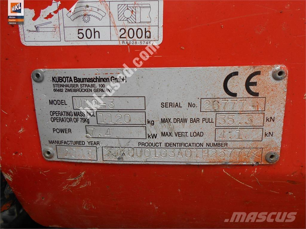 Kubota U 10-3 Miniescavatori