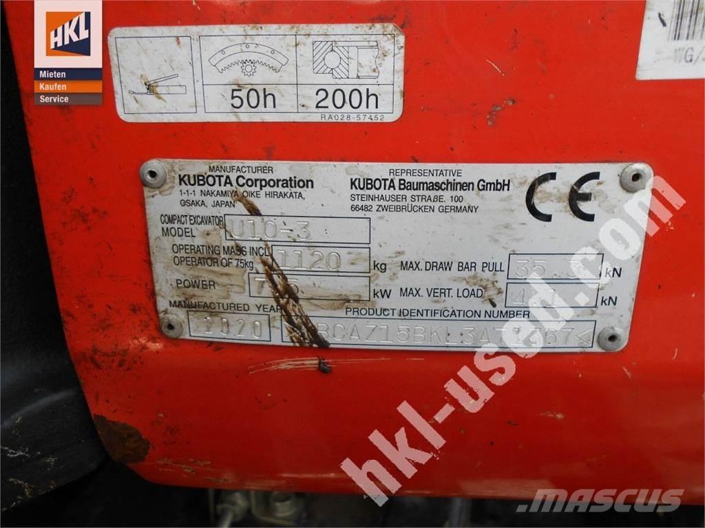 Kubota U 10-3 Miniescavatori