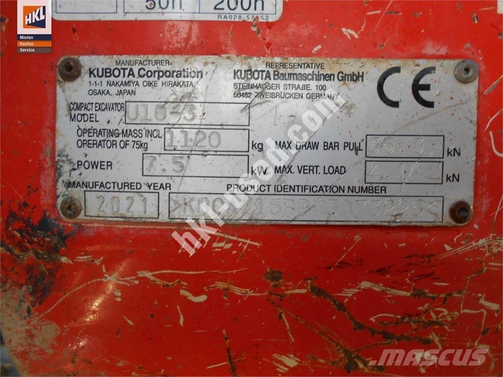 Kubota U 10-3 Miniescavatori