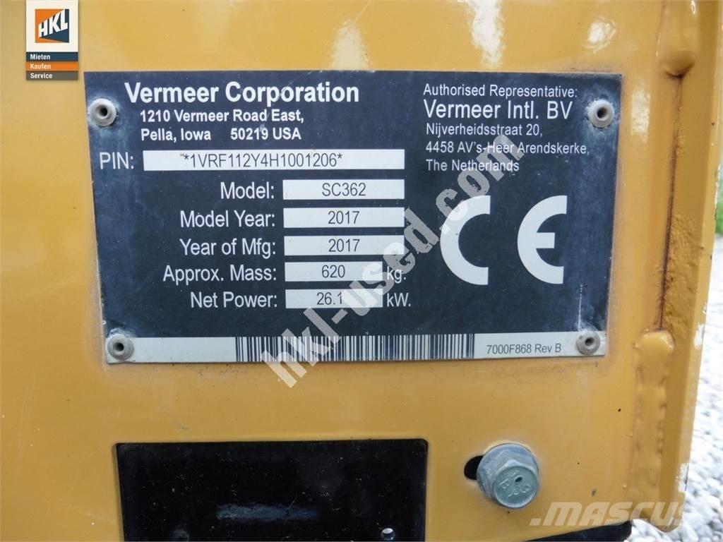 Vermeer SC 362 Costruzioni - Altro