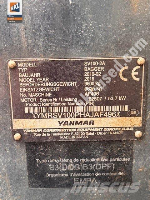 Yanmar SV 100-2 Miniescavatori