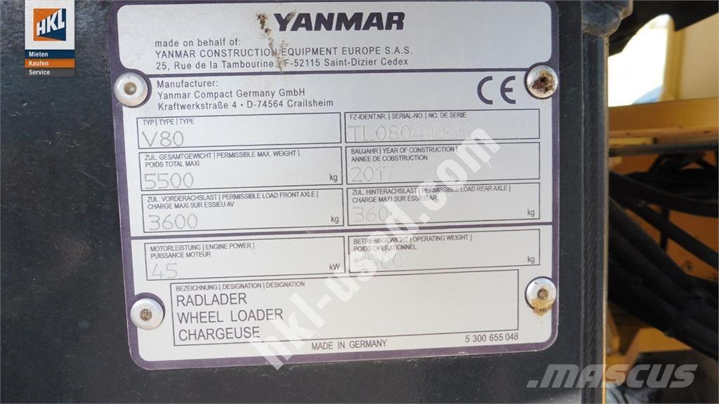 Yanmar V 80 Pale gommate