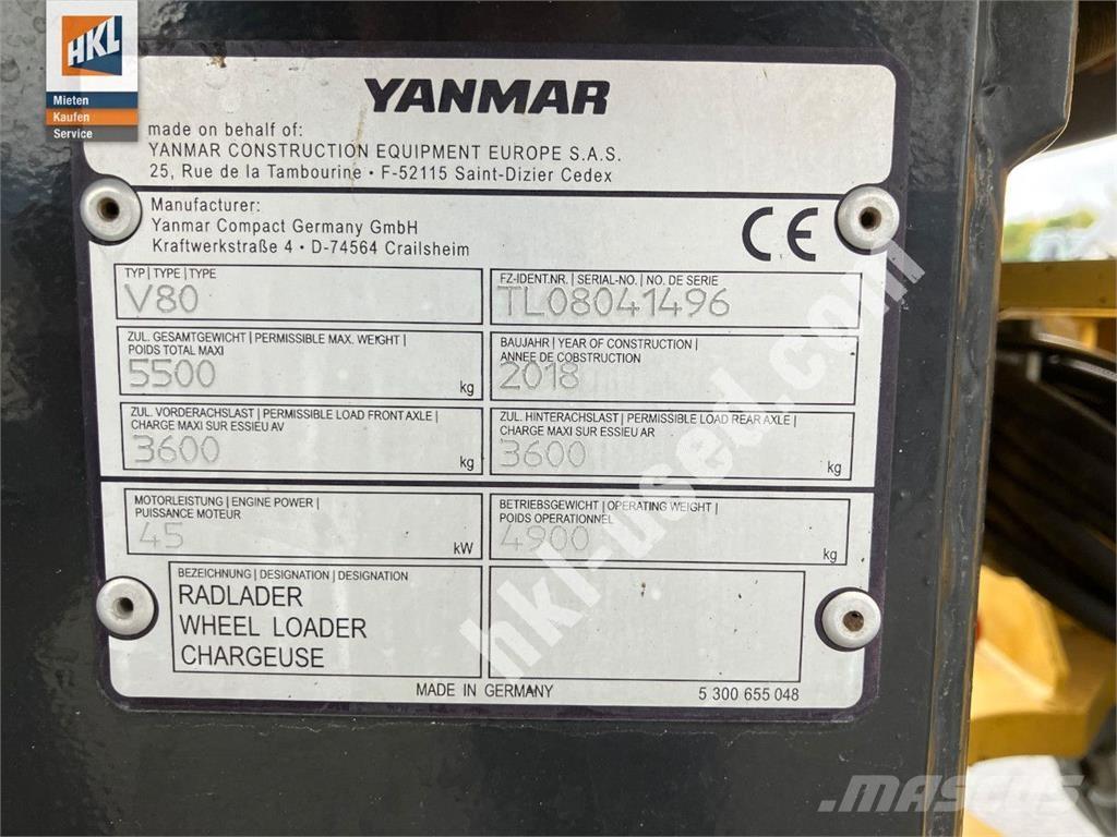 Yanmar V 80 Pale gommate