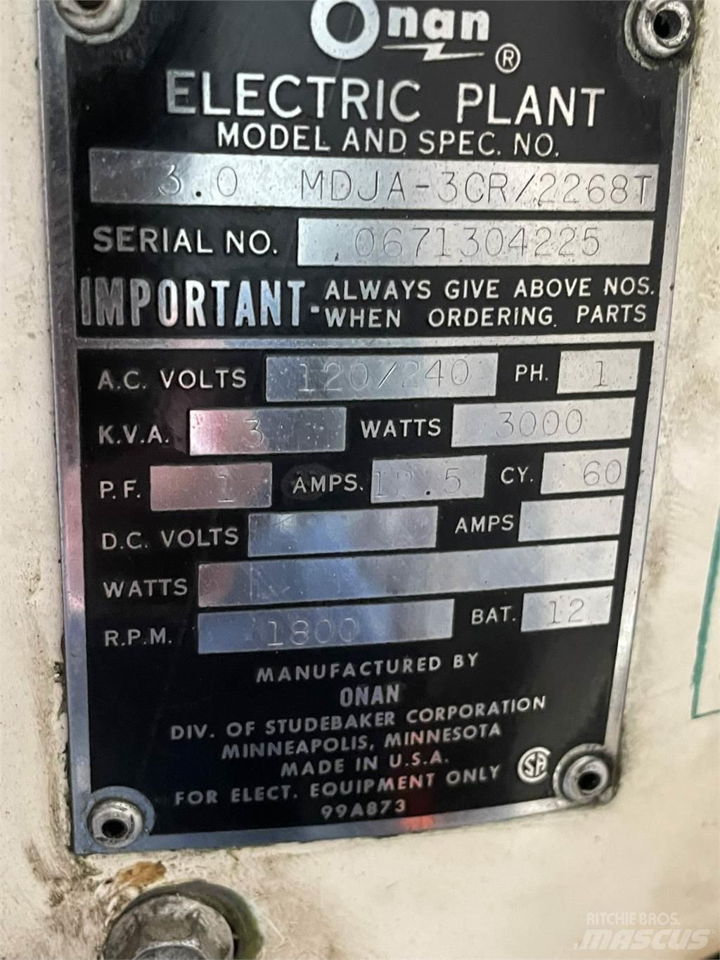  3 kVA ONAN 1 Cyl. Diesel Altri generatori
