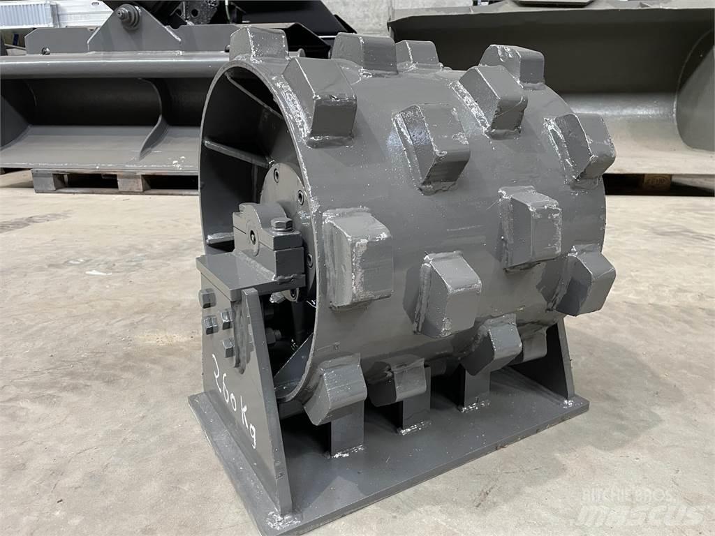  450 mm kompaktorhjul Rulli gommati