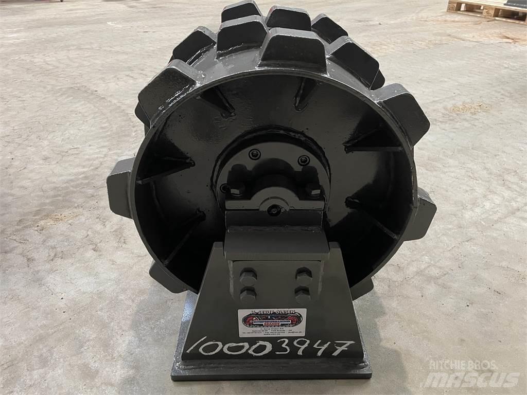  450 mm kompaktorhjul Rulli gommati