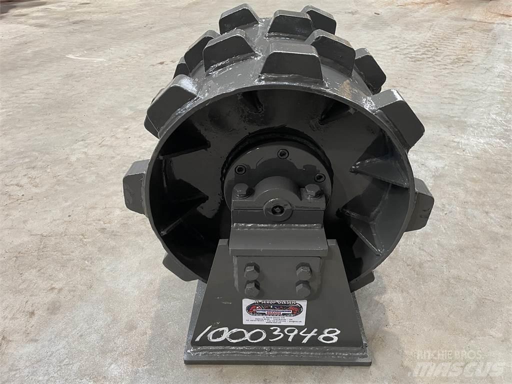  450 mm kompaktorhjul Rulli gommati