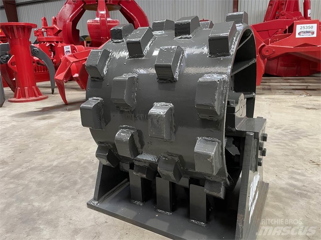  450 mm kompaktorhjul Rulli gommati