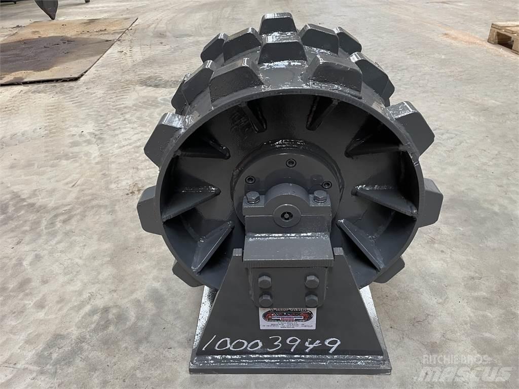  450 mm kompaktorhjul Rulli gommati