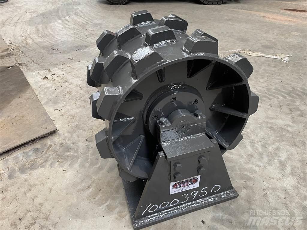  450 mm kompaktorhjul Rulli gommati