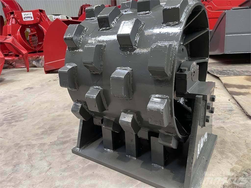  450 mm kompaktorhjul Rulli gommati
