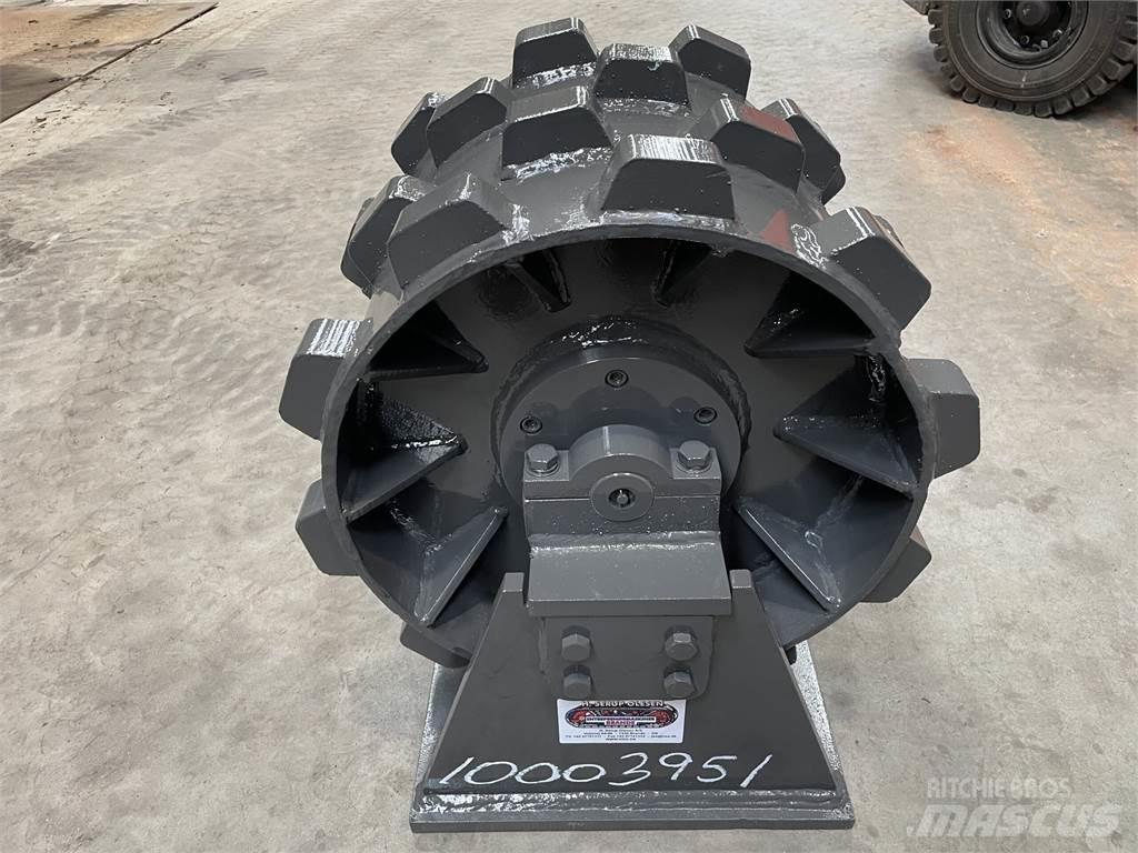  450 mm kompaktorhjul Rulli gommati