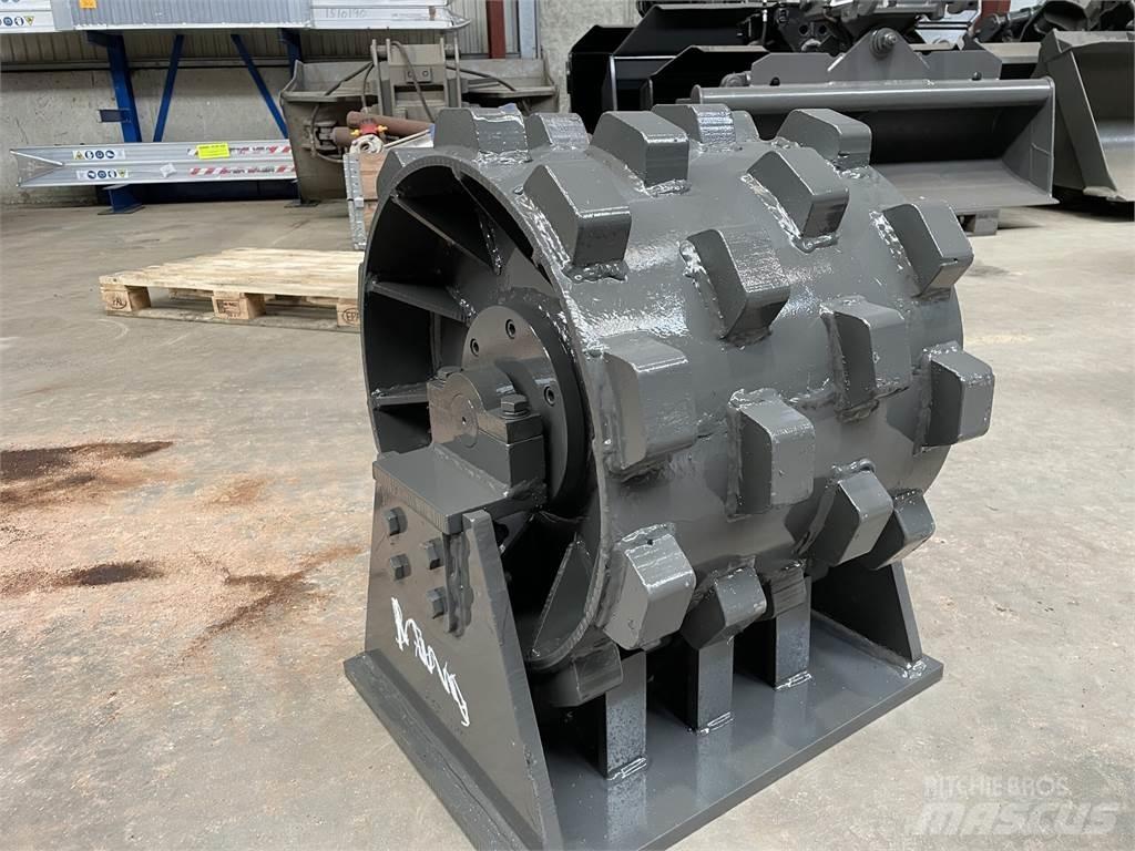  450 mm kompaktorhjul Rulli gommati