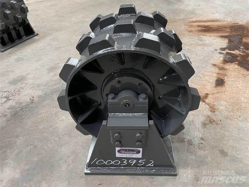  450 mm kompaktorhjul Rulli gommati
