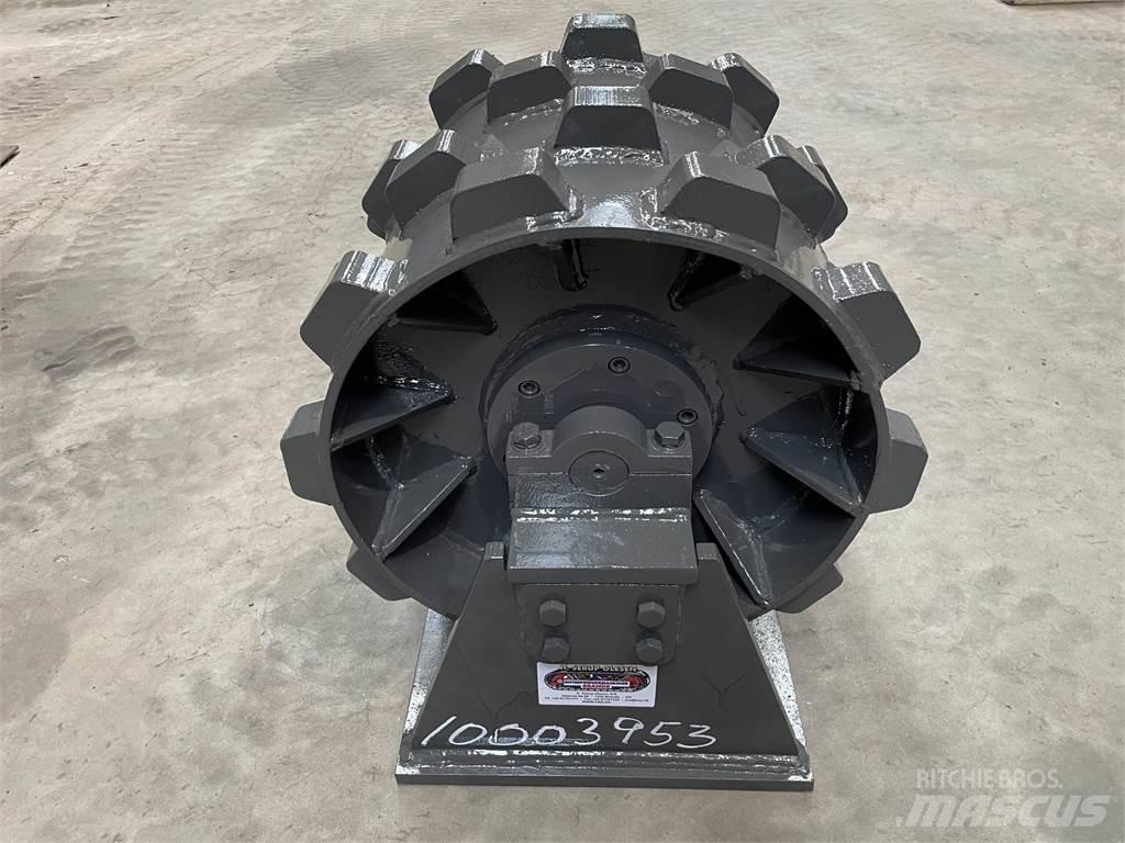  450 mm kompaktorhjul Rulli gommati