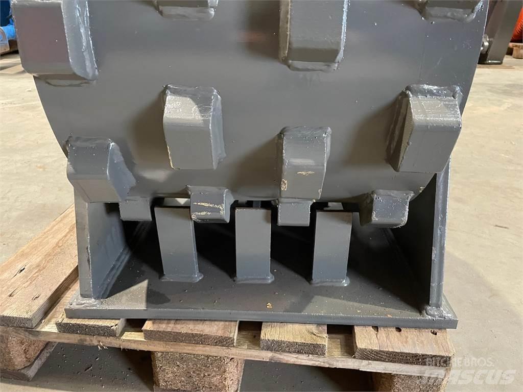  470 mm Kompaktorhjul Rulli gommati