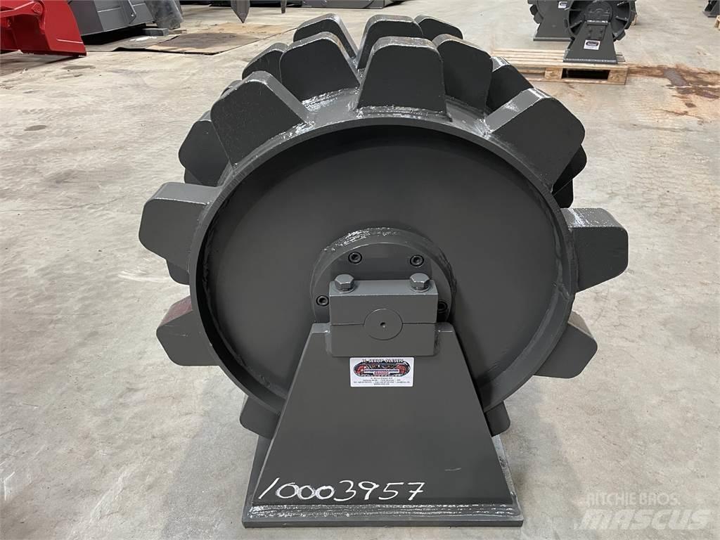  570 mm kompaktorhjul Rulli gommati