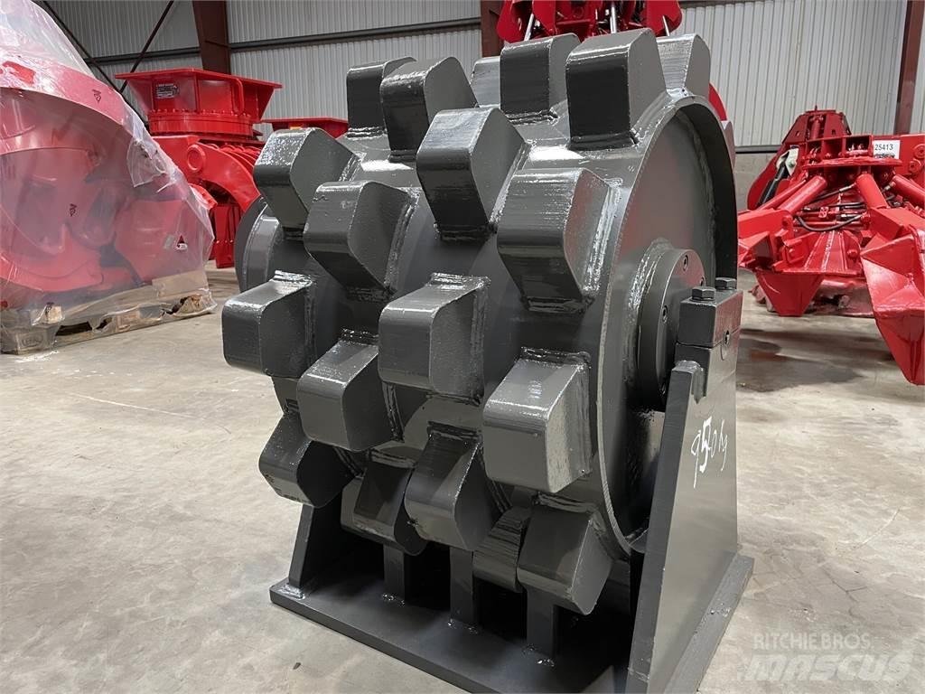  570 mm kompaktorhjul Rulli gommati