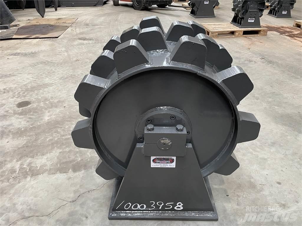  570 mm kompaktorhjul Rulli gommati