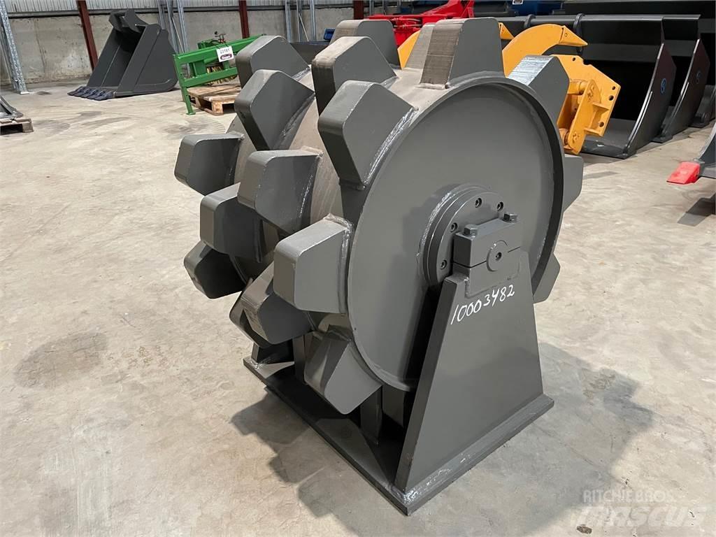  650 mm Kompaktorhjul Rulli gommati