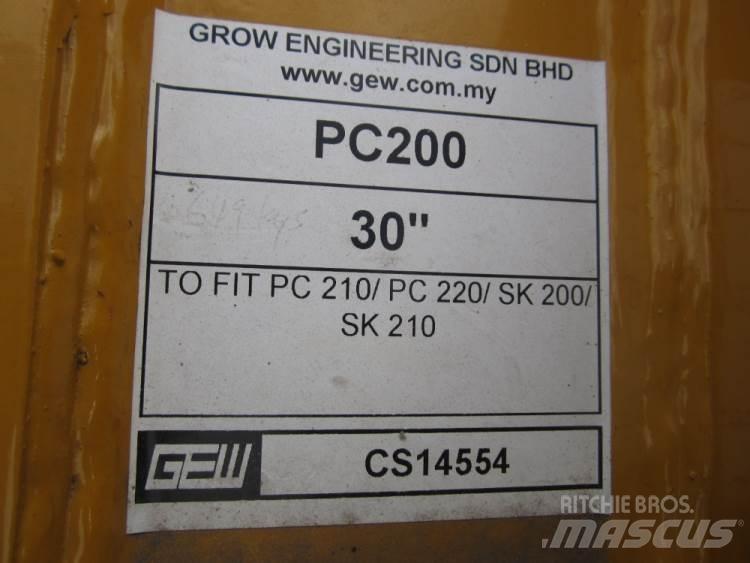  870 mm Graveskovl ex. PC200 Benne
