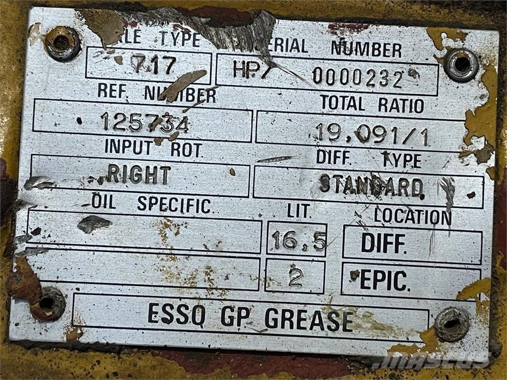  Frontaksel ex. Hydrema 906 Assi