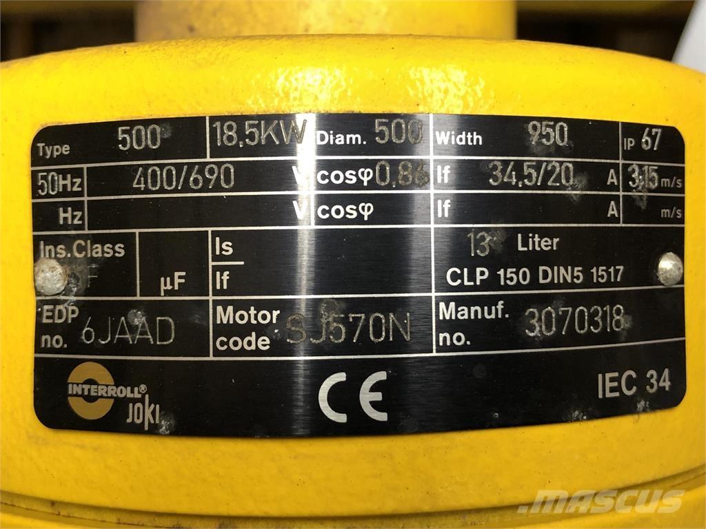 Joki Tromlemotor Type 500 Nastri trasportatori