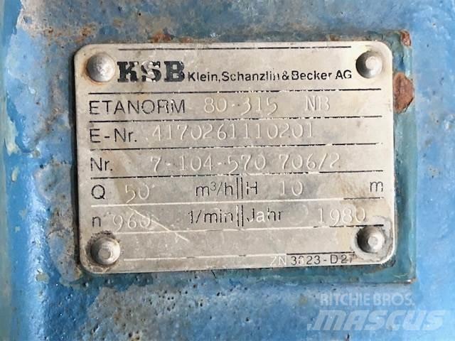 KSB 80 315 NB Pumper - 2 stk. Pompa idraulica