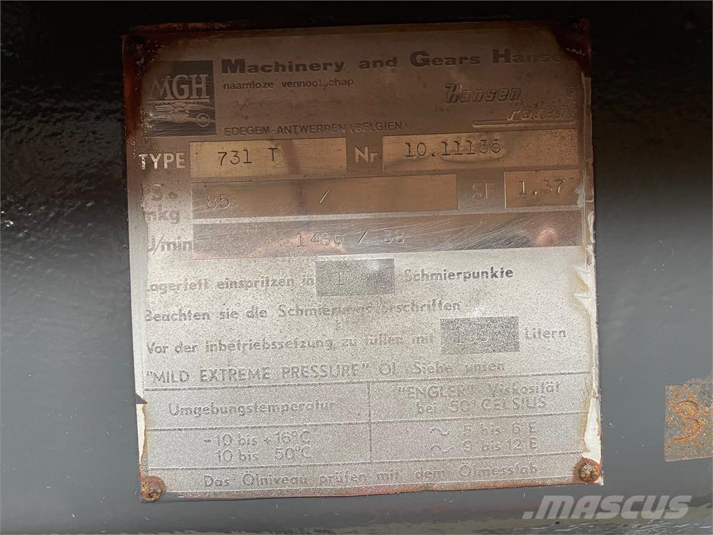  MGH Type 731 T gear - 39:1 Scatole trasmissione