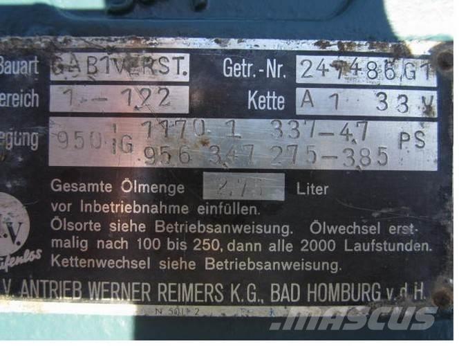  P.I.V. gear Type GA B1VERST Scatole trasmissione