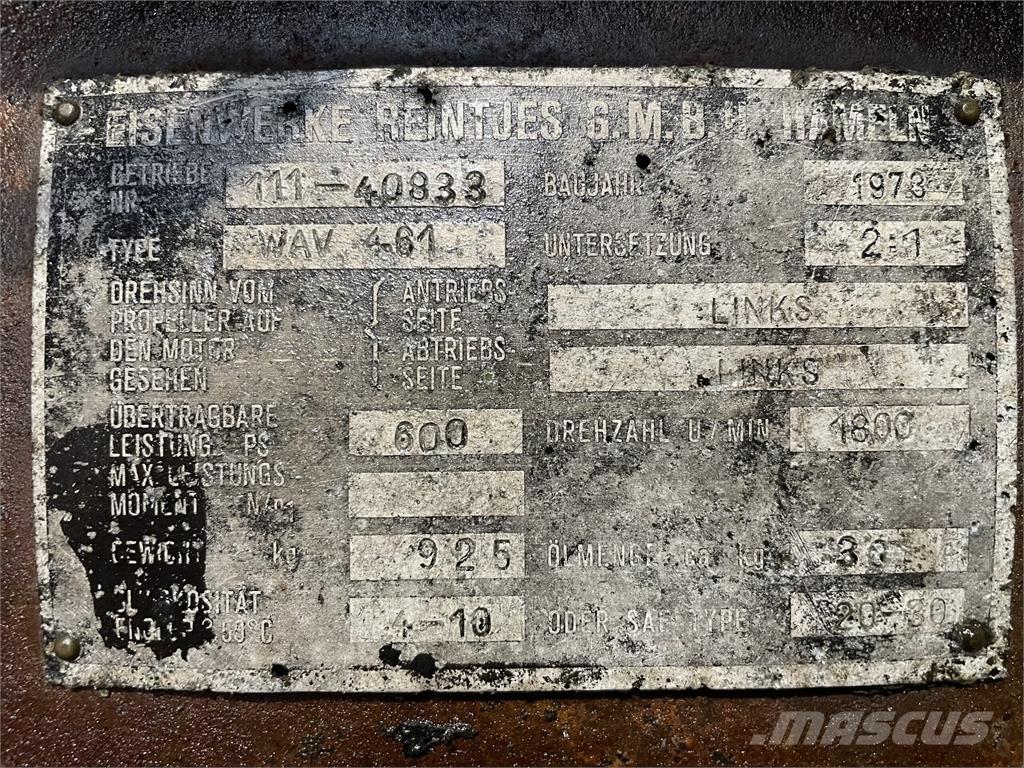 Reintjes WAV 461 Gear Scatole trasmissione