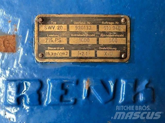 Renk Type SWV20 Scatole trasmissione