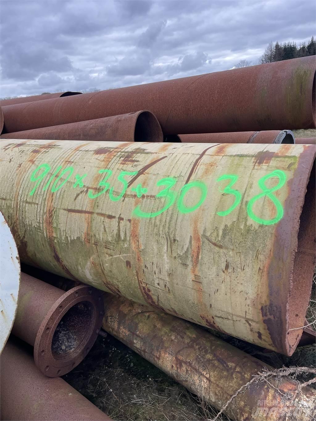  Stålrør ø910x35x3038 mm Macchinari per pipeline