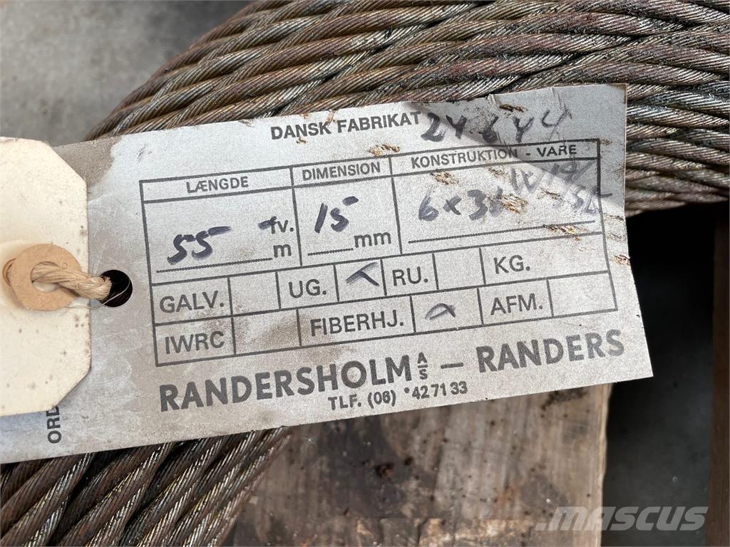  Stålwire Ø15 mm Parti e equipaggiamenti per Gru