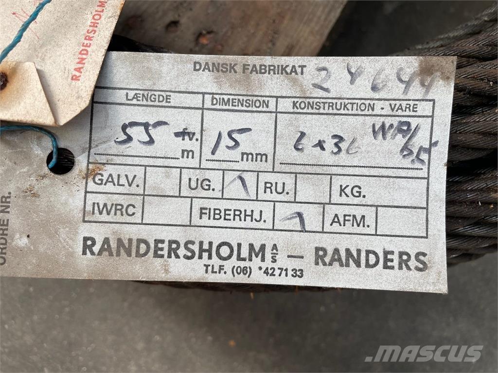  Stålwire Ø15 mm Parti e equipaggiamenti per Gru