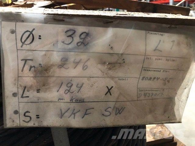  Stålwire Ø32 mm Parti e equipaggiamenti per Gru