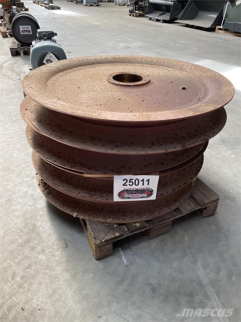  Wirehjul, 4 stk Parti e equipaggiamenti per Gru