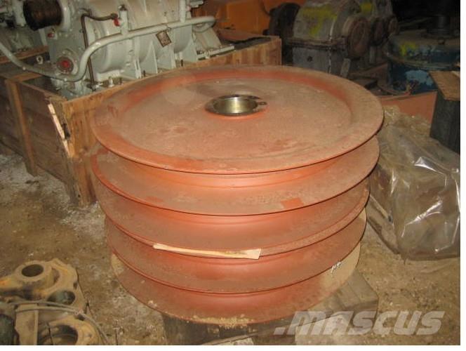  Wirehjul, ubrugte - 4 stk. Parti e equipaggiamenti per Gru