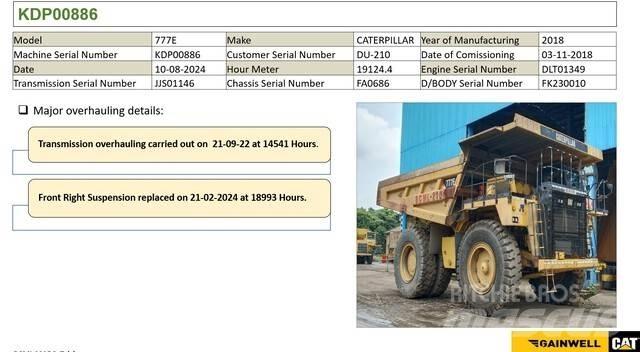 CAT 777E Dumpers articolati