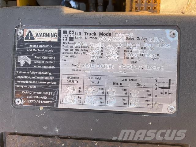 Hyster E65Z-40 Carrelli elevatori elettrici