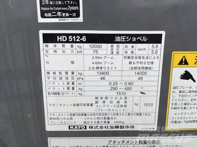 Kato HD512-6 Escavatori cingolati
