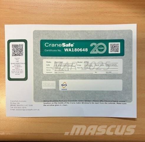 Zoomlion RT55 Gru per terreni difficili